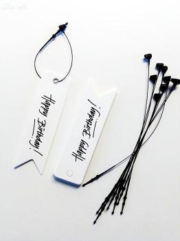 Geschenkanhänger Happy Birthday schmal